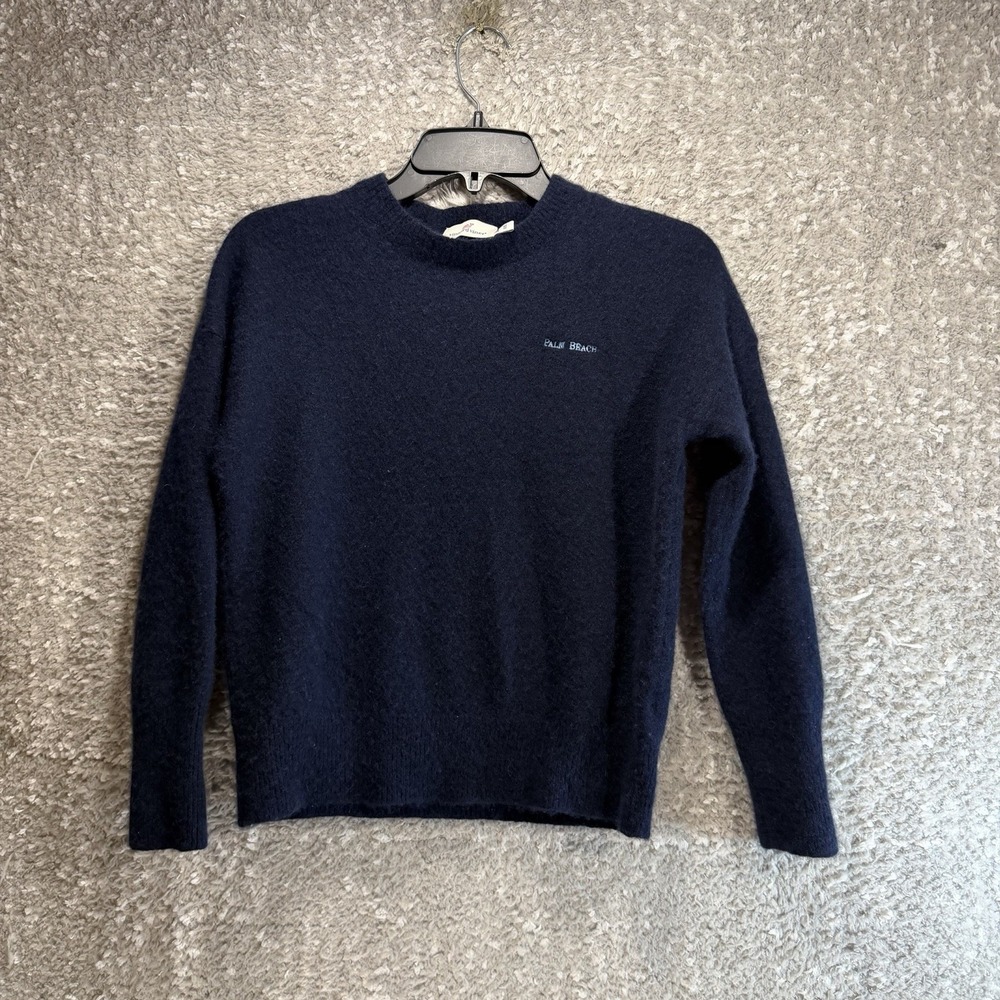 Vineyard Vines Cashmere Sweater XXS Navy Preppy Academia "PALM BEACH"